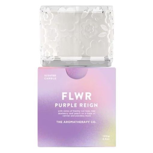 THE AROMATHERAPY CO FLWR Candle - Purple Reign