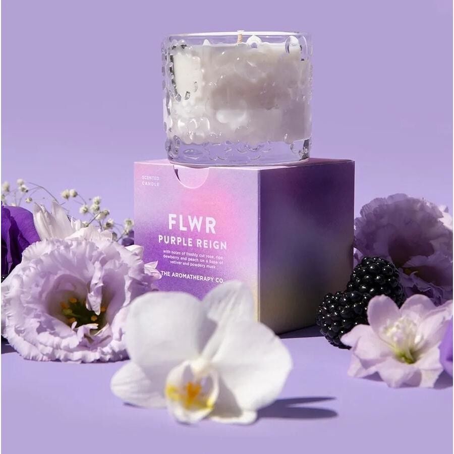 THE AROMATHERAPY CO FLWR Candle - Purple Reign