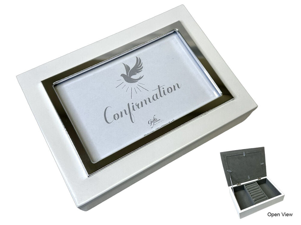 Confirmation Keepsake Box - White