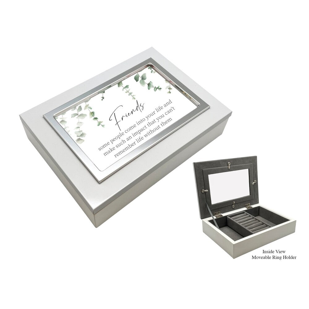 White Jewellery Box - Friend