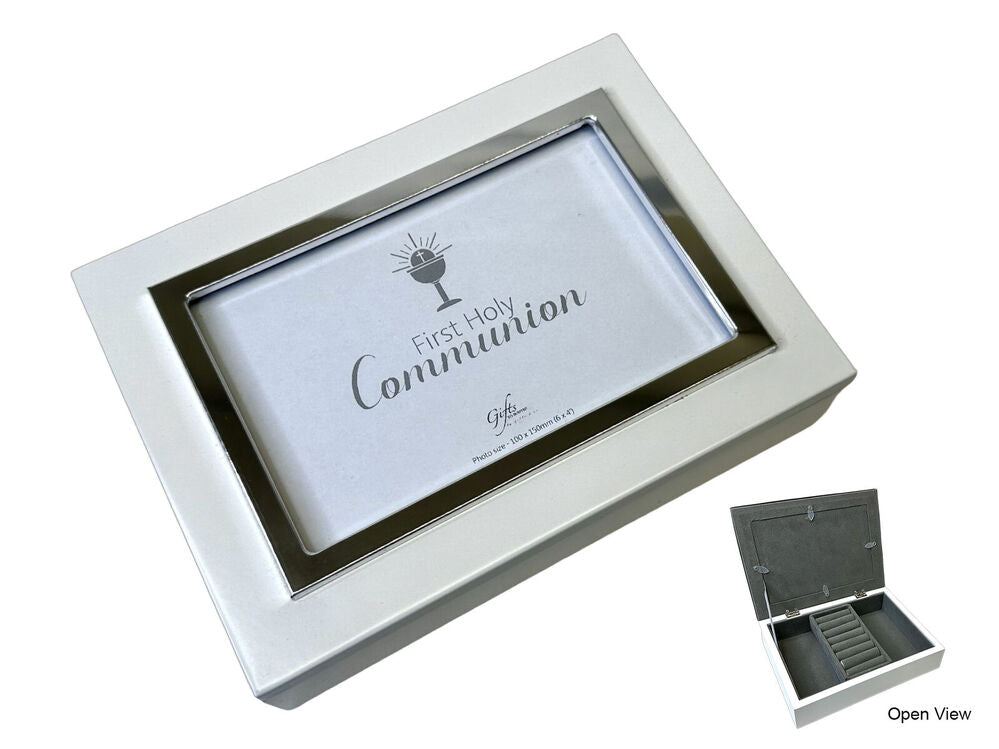 Communion Keepsake Box - White