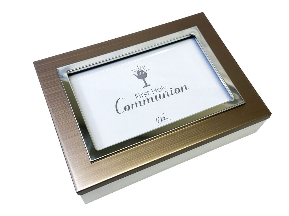 Communion Keepsake Box - Brown