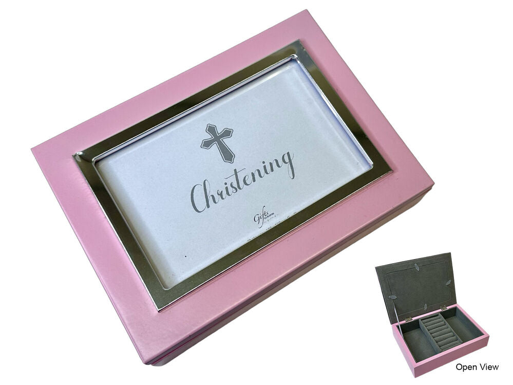 Christening Keepsake Box - Pink