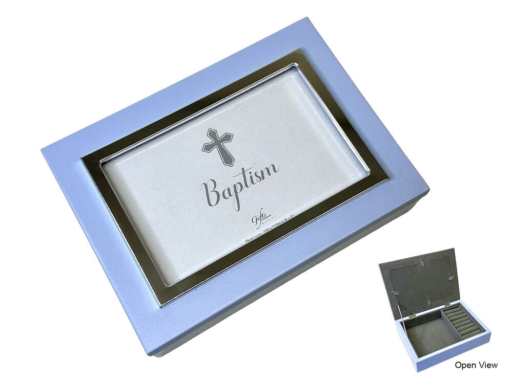 Baptism Keepsake Box - Blue