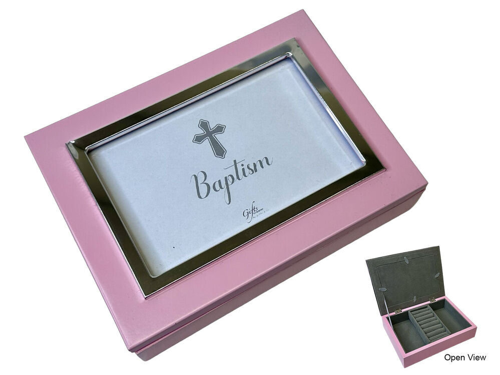 Baptism Keepsake Box - Pink