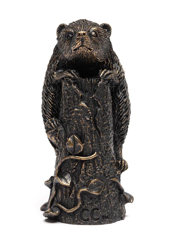 Jardinopia Cane Companion - Antique Bronze Hedgehog