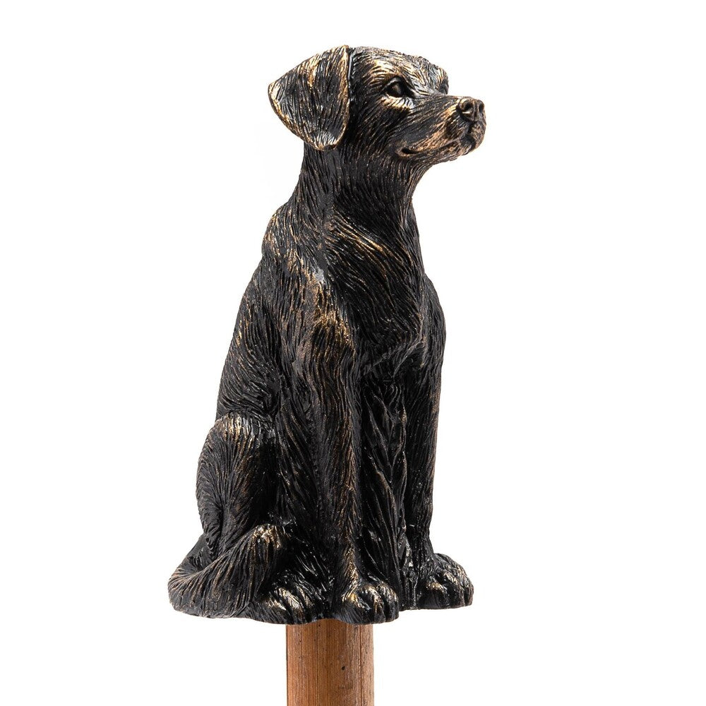 Jardinopia Cane Companion - Antique Bronze Labrador