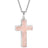 A Gift of Faith - Rose Quartz Cross with Chain