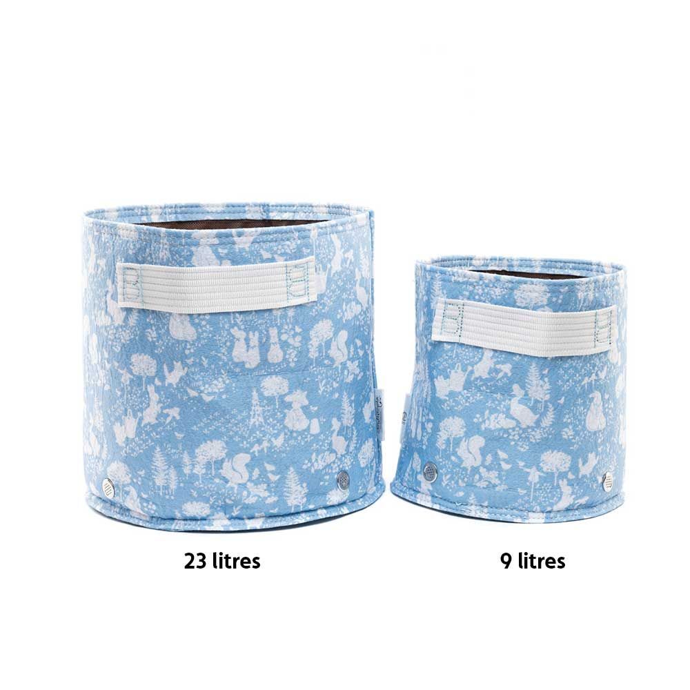 Jardinopia Eco Pot Fabric - Beatrix Potter Small Blue