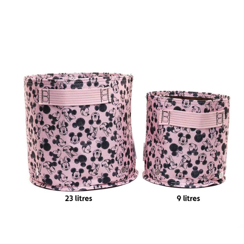 Jardinopia Eco Pot Fabric - Disney Mickey & Minnie Mouse Small Pink