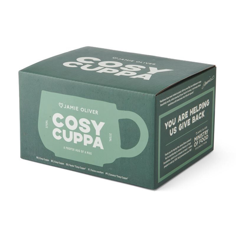 Jamie Oliver Big Love - Stoneware Cozy Cuppa Mug Green 375ml