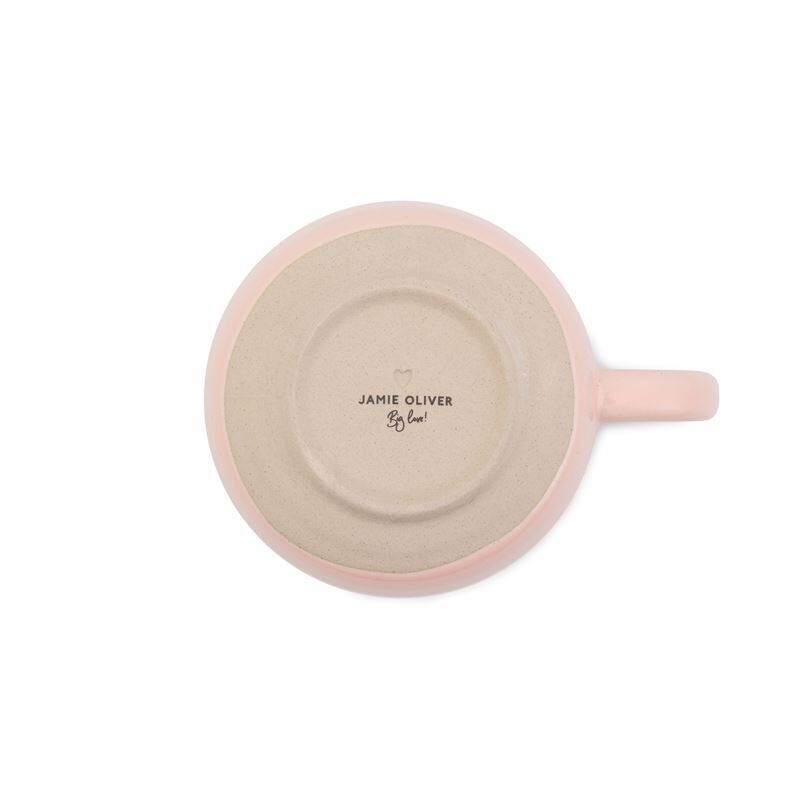 Jamie Oliver Big Love - Stoneware Cozy Cuppa Mug Pink 375ml