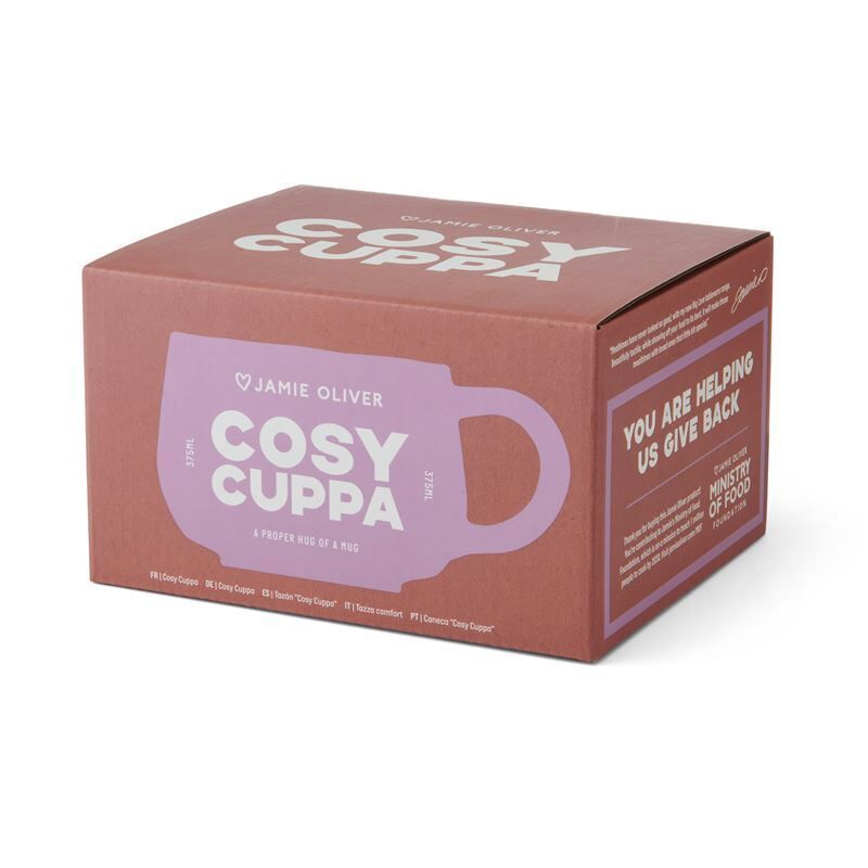 Jamie Oliver Big Love - Stoneware Cozy Cuppa Mug Pink 375ml