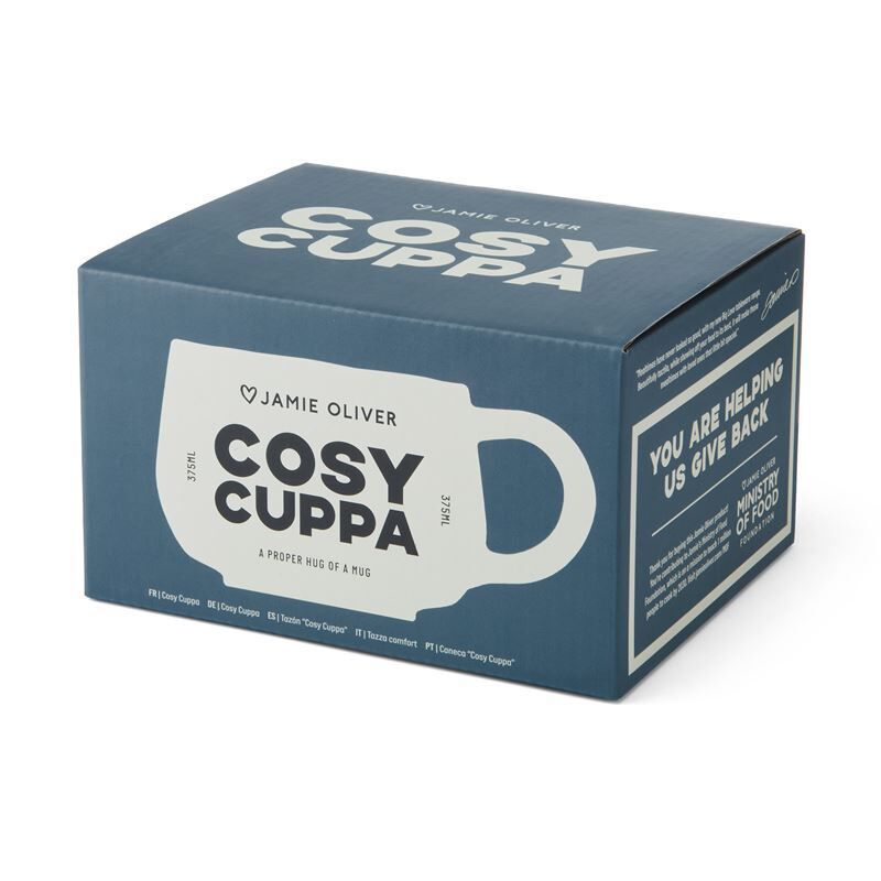 Jamie Oliver Big Love - Stoneware Cozy Cuppa Mug White 375ml