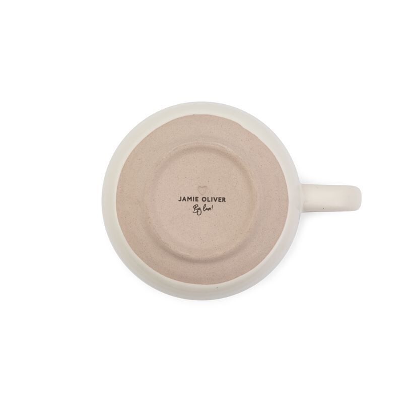Jamie Oliver Big Love - Stoneware Cozy Cuppa Mug White 375ml