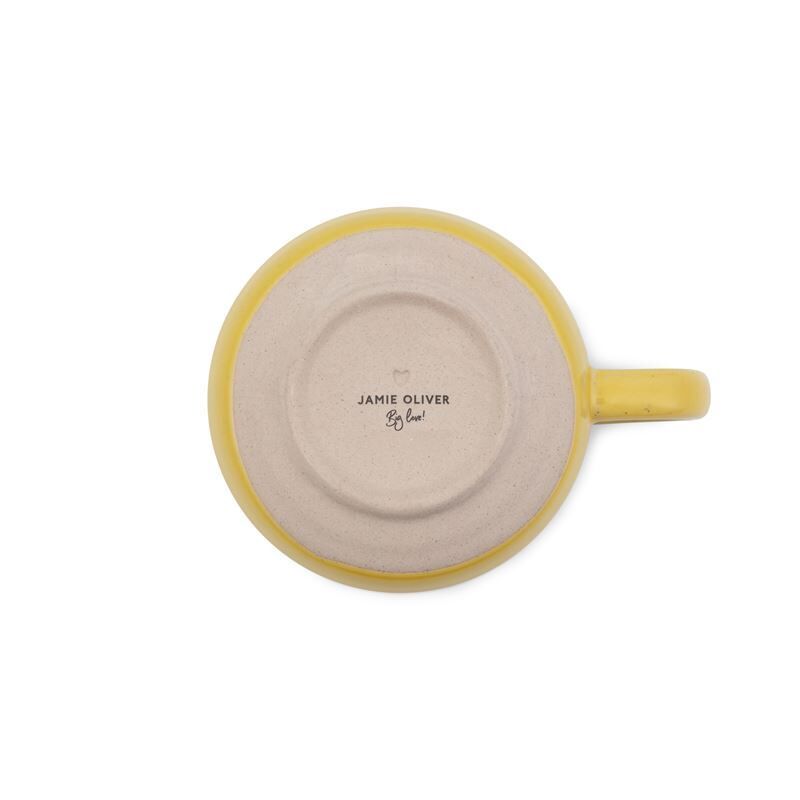 Jamie Oliver Big Love - Stoneware Cozy Cuppa Mug Yellow 375ml