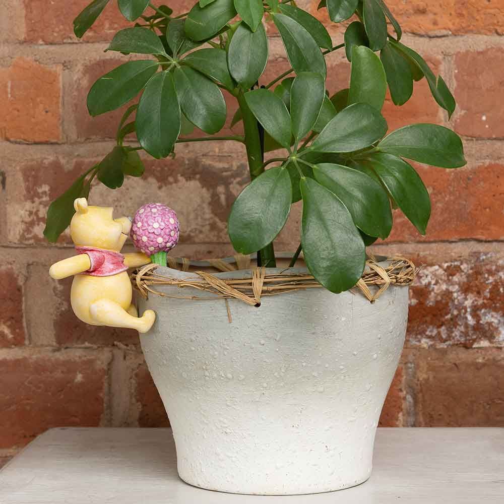 Jardinopia Pot Buddies - Disney Winnie The Pooh Holding Flowers