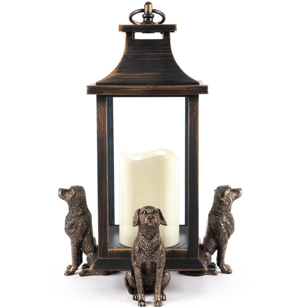 Jardinopia Potty Feet - Antique Bronze Labrador (Set Of 3)