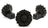 Jardinopia Potty Feet - Antique Bronze Daisy (Set Of 3)