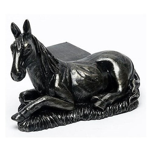 Jardinopia Potty Feet - Antique Bronze Horse Laying (Set Of 3)