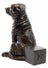 Jardinopia Potty Feet - Antique Bronze Staffordshire Bull Terrier (Set Of 3)