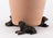 Jardinopia Potty Feet - Antique Bronze Resting Labrador (Set Of 3)