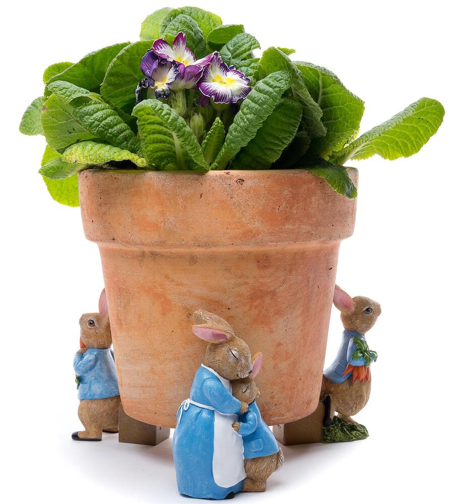 Jardinopia Potty Feet - Beatrix Potter: Peter Rabbit & Mrs Rabbit (Set of 3)