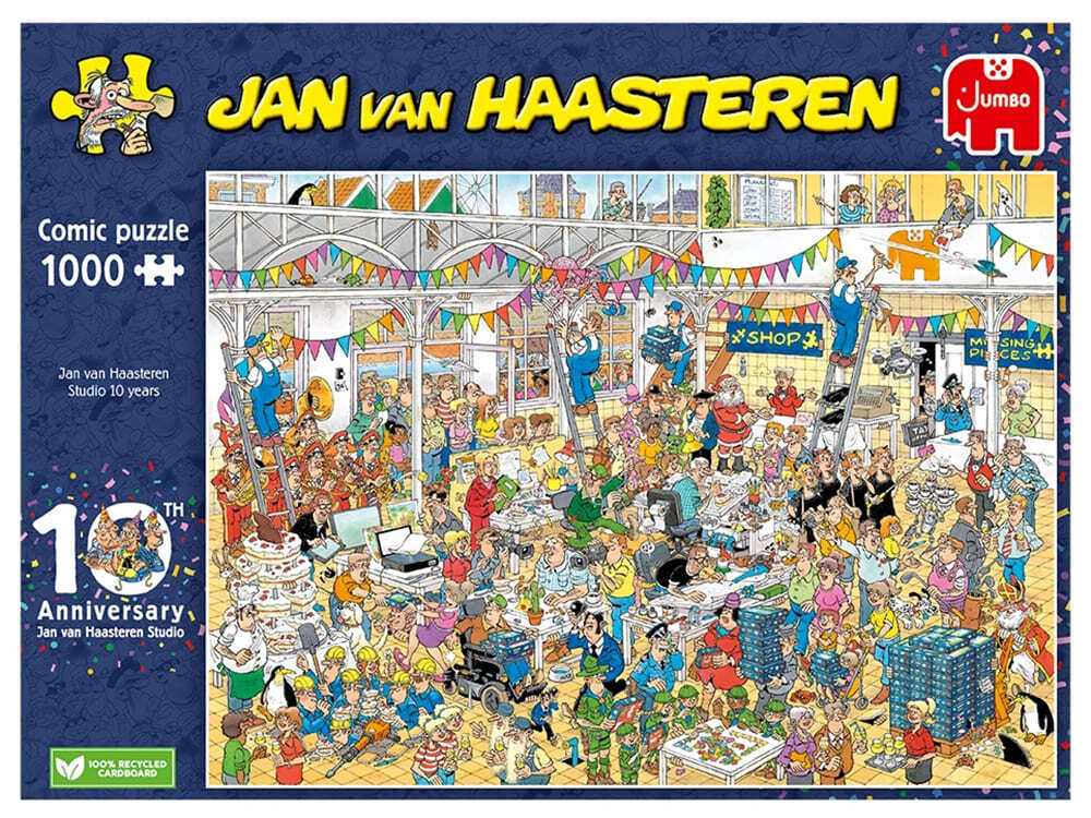 Jan Van Haasteren Puzzle 1000pc - 10th Anniversary JVH Studio