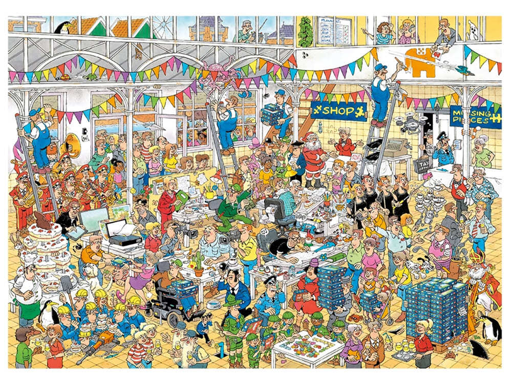 Jan Van Haasteren Puzzle 1000pc - 10th Anniversary JVH Studio