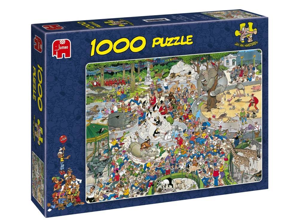 Jan Van Haasteren Puzzle 1000pc - The Zoo