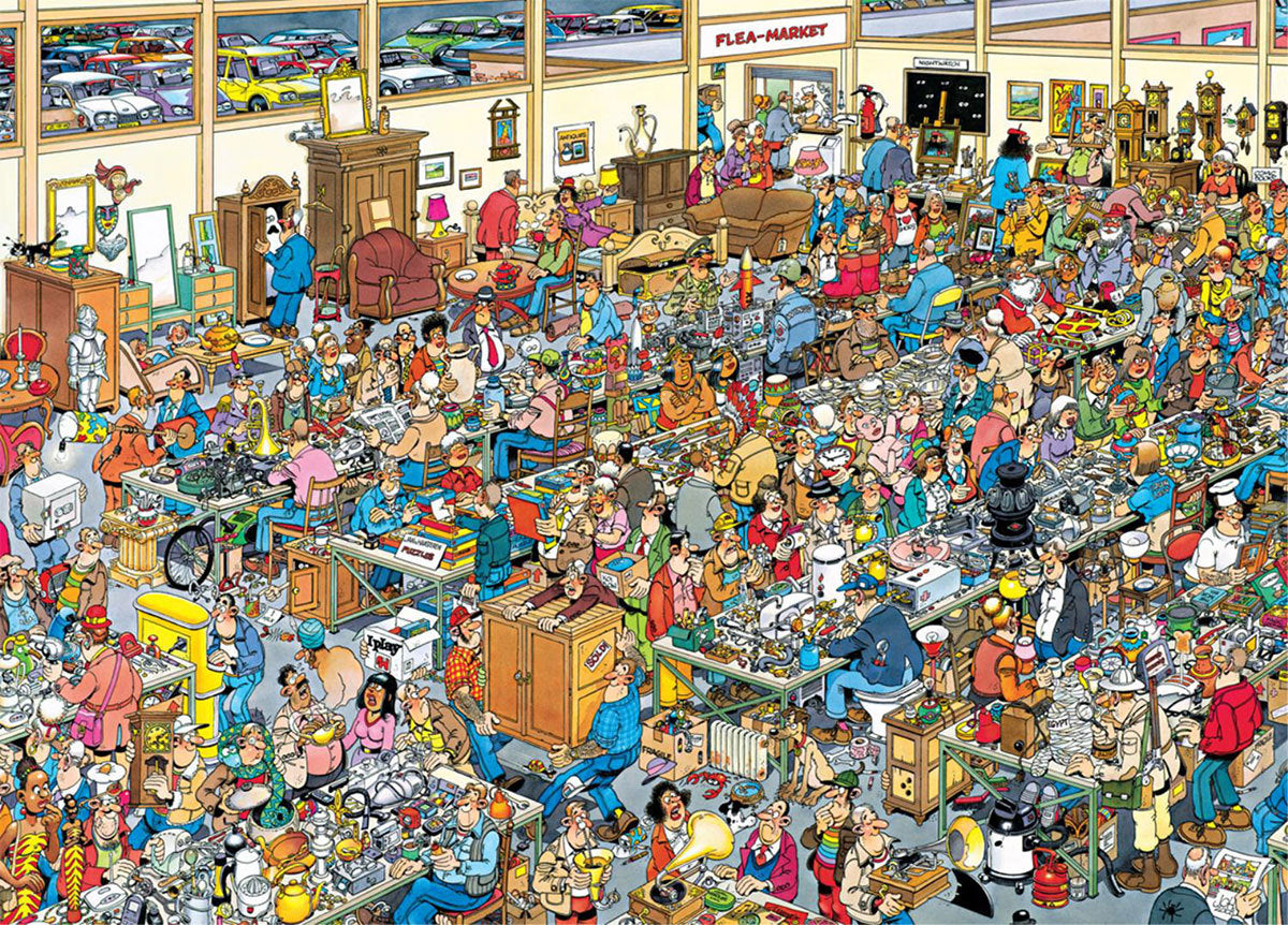 Jan Van Haasteren Puzzle 1000pc - The Antique Show