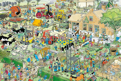 Jan Van Haasteren Puzzle 1500pc - Farm Visit