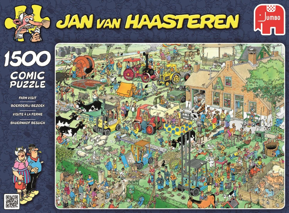 Jan Van Haasteren Puzzle 1500pc - Farm Visit