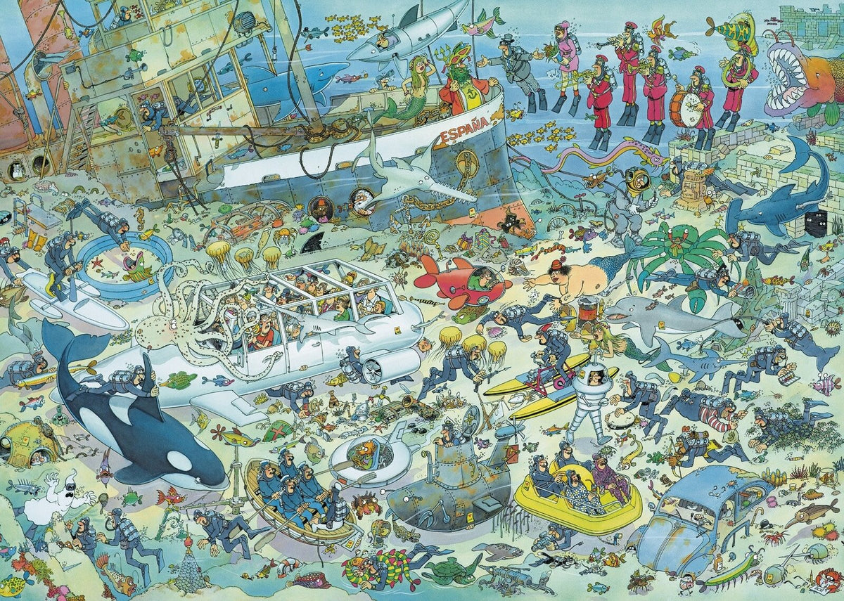 Jan Van Haasteren Puzzle 1000pc - Deep Sea Fun