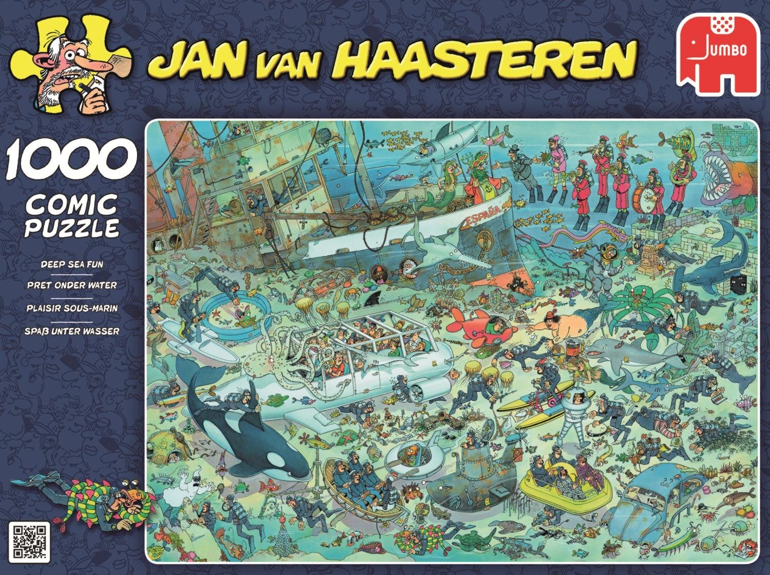 Jan Van Haasteren Puzzle 1000pc - Deep Sea Fun