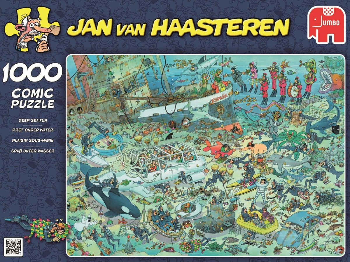 Jan Van Haasteren Puzzle 1000pc - Deep Sea Fun