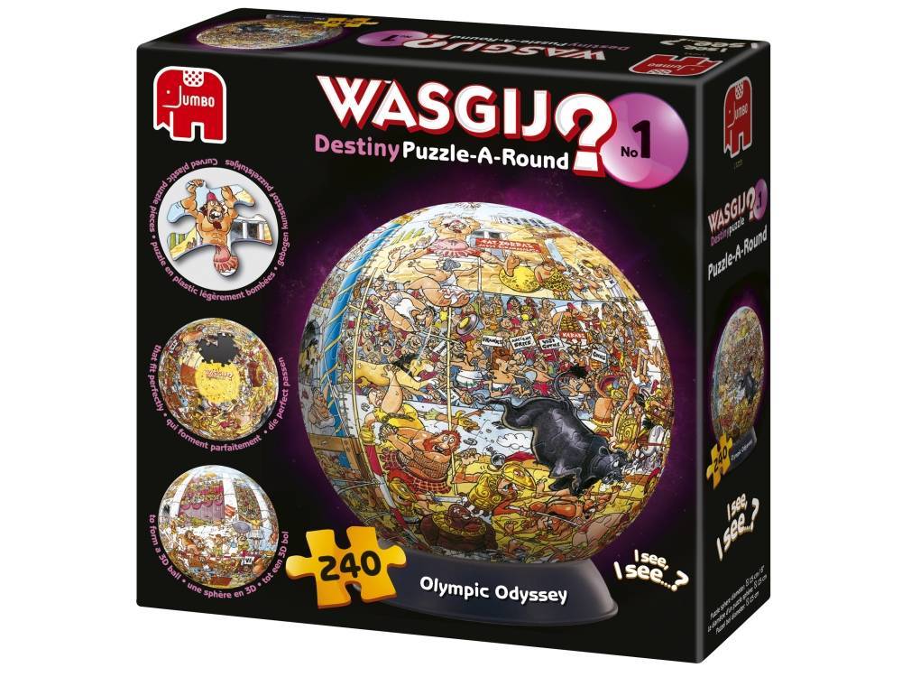 Wasgij? Puzzle 240pc - Destiny 1 - 3D Puzzle-A-Round - Olympic Odyssey