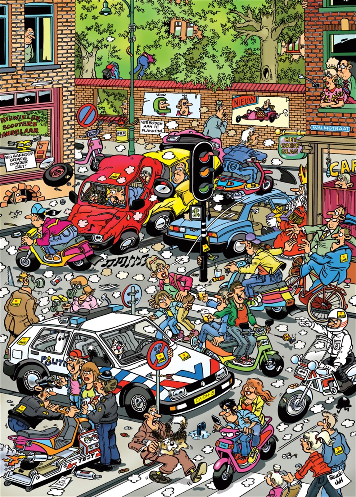 Jan Van Haasteren Puzzle 500pc - Traffic Chaos