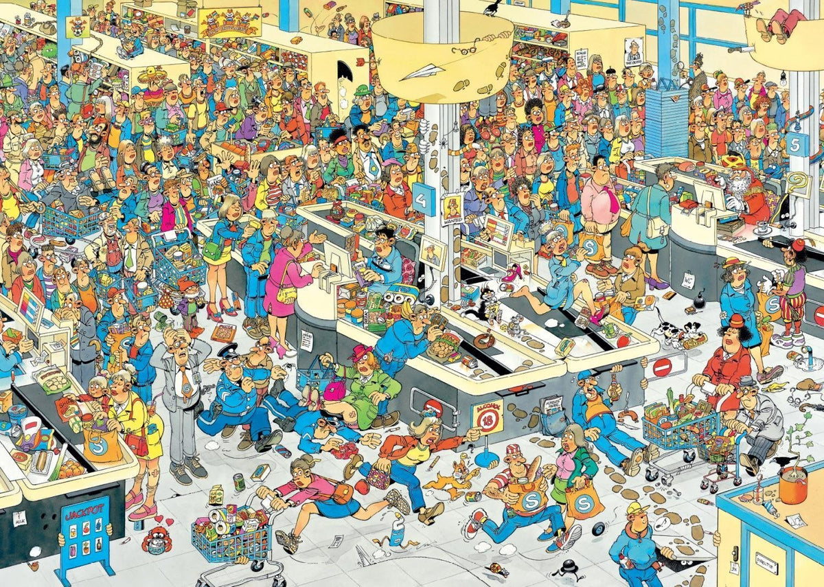 Jan Van Haasteren Puzzle 1000pc - Queued Up!