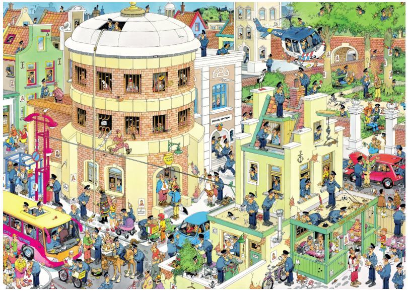 Jan Van Haasteren Puzzle 1000pc - The Escape
