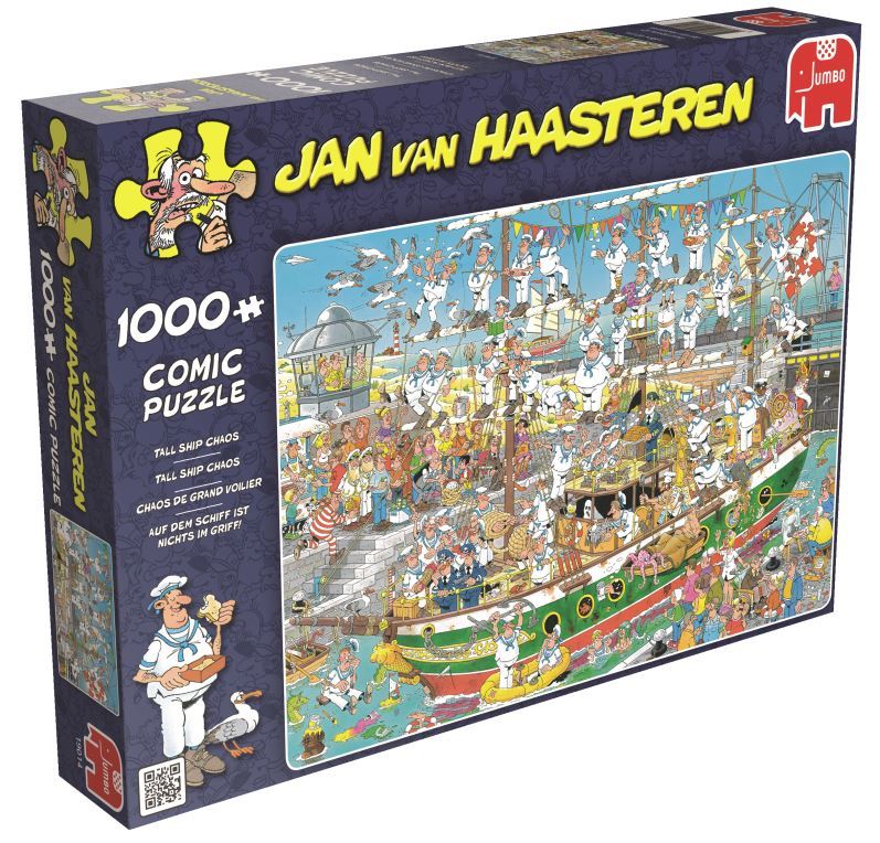Jan Van Haasteren Puzzle 1000pc - Tall Ship Chaos