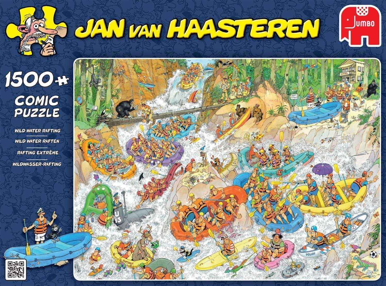 Jan Van Haasteren Puzzle 1500pc - Wild Water Rafting