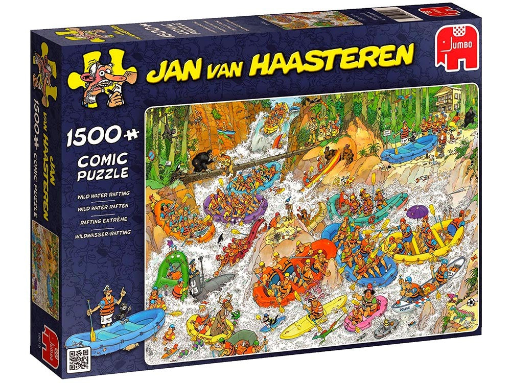 Jan Van Haasteren Puzzle 1500pc - Wild Water Rafting