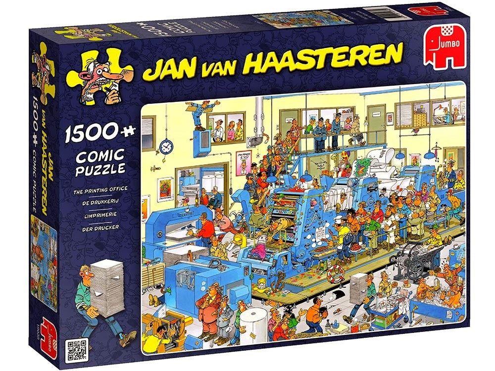 Jan Van Haasteren Puzzle 1500pc - The Printing Office