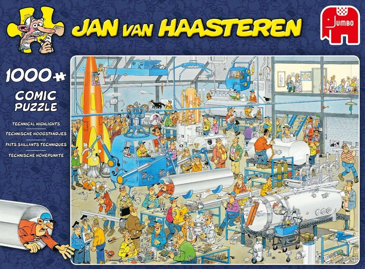 Jan Van Haasteren Puzzle 1000pc - Technical Highlights