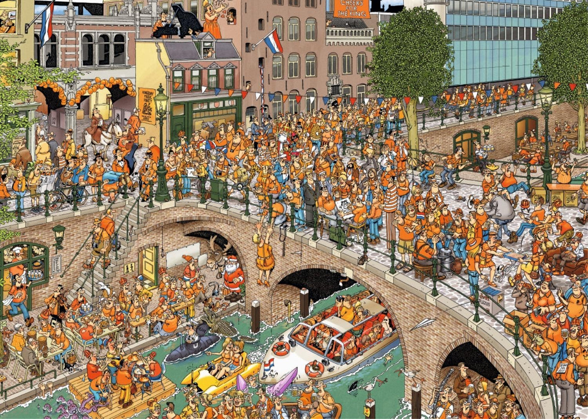 Jan Van Haasteren Puzzle 1000pc - King's Day