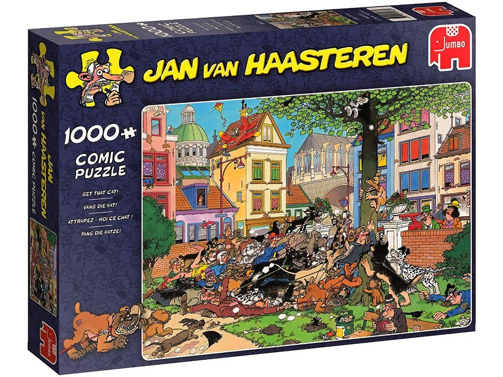 Jan Van Haasteren Puzzle 1000pc - Get The Cat!
