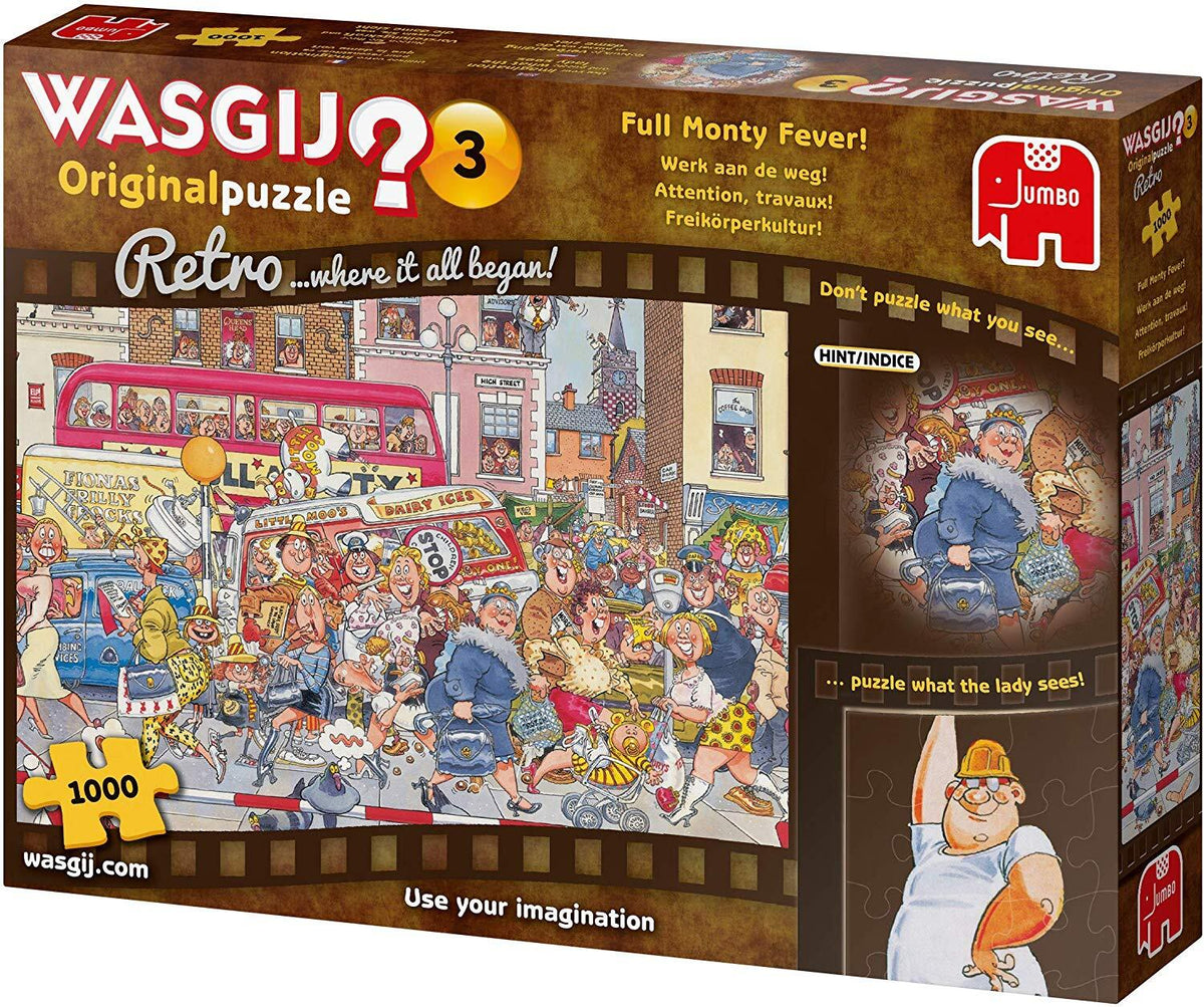 Wasgij? Puzzle 1000pc - Retro Original 3 - Full Monty Fever!