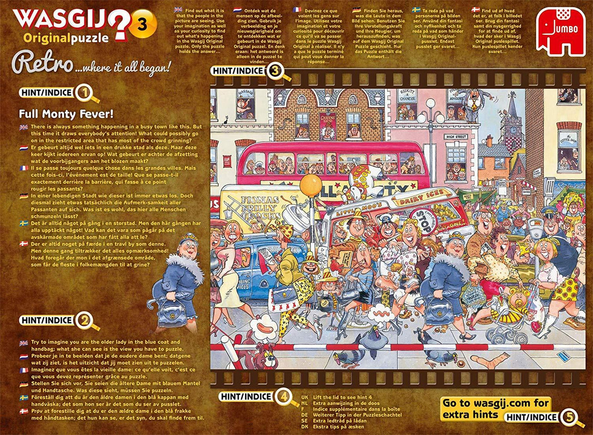 Wasgij? Puzzle 1000pc - Retro Original 3 - Full Monty Fever!