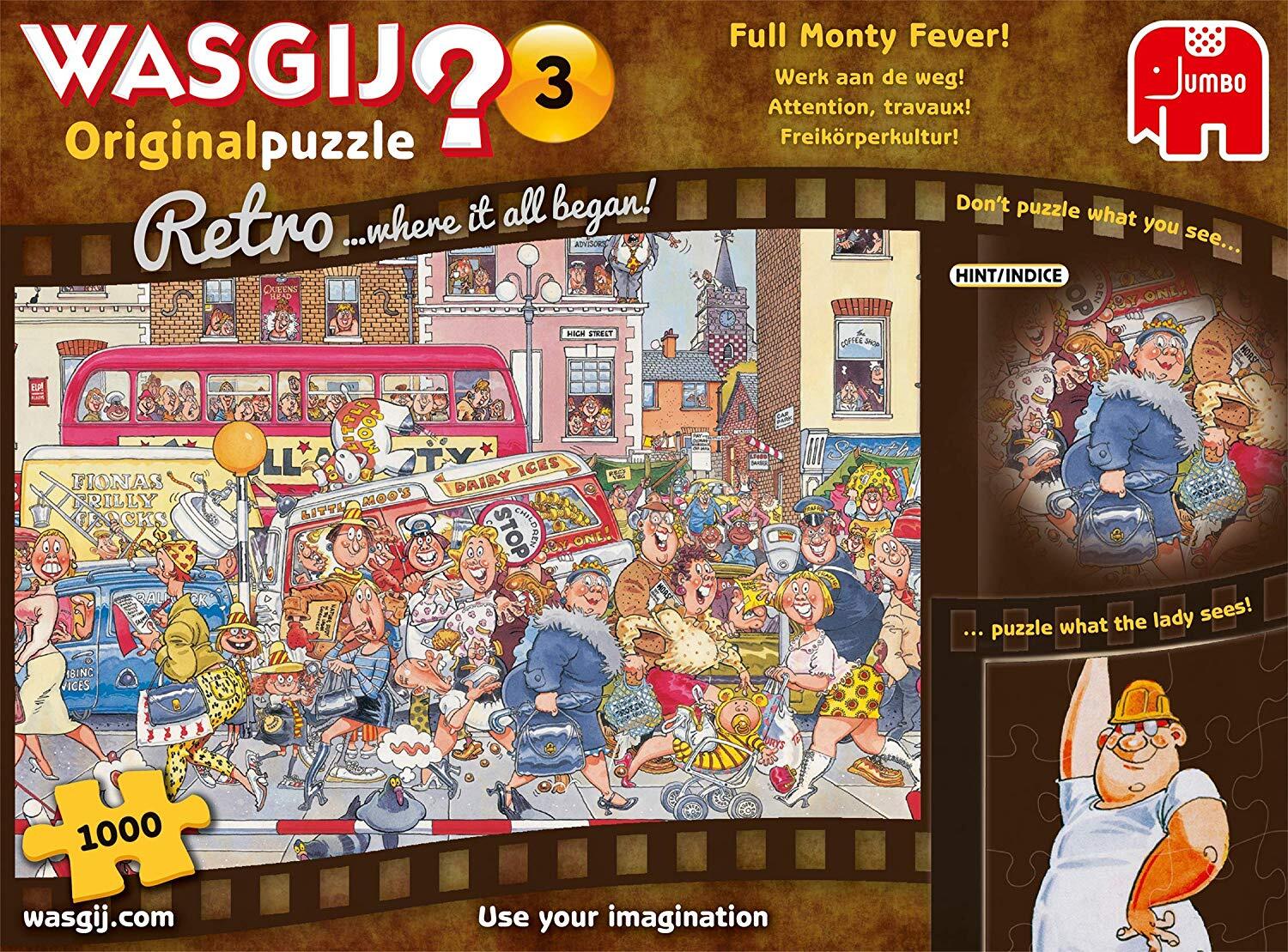 Wasgij? Puzzle 1000pc - Retro Original 3 - Full Monty Fever!